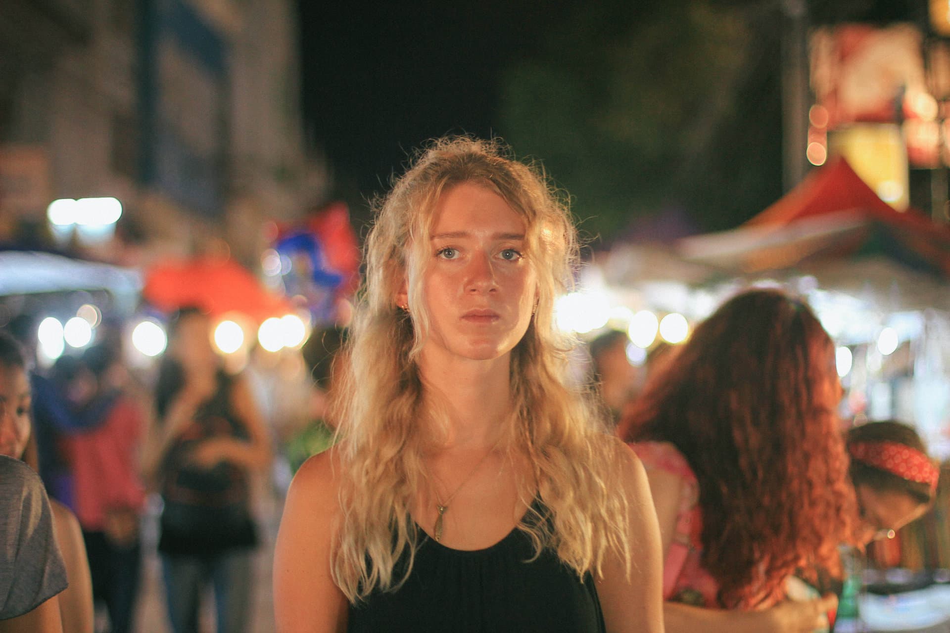 The girl in the night market